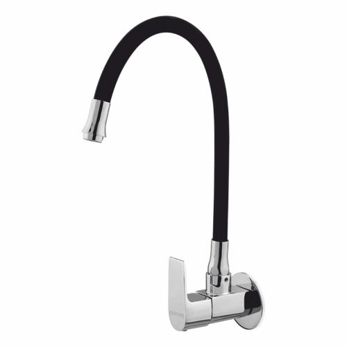 Flexi Sink Cock With Swinging Spout And Wall Flange